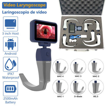 CR-32 Reusable Video Laryngoscope for Anesthesia Intubation, Compatible with 11 Size Reusable Laryngoscope Blades, Can be Sold in Any Combination or Separately