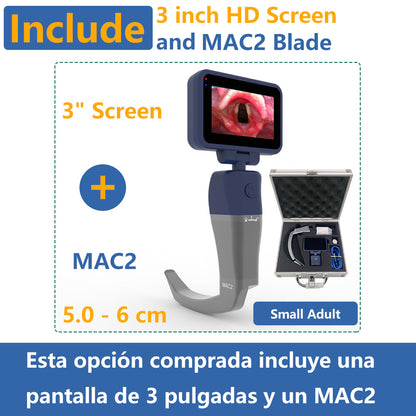 CR-32 Reusable Video Laryngoscope for Anesthesia Intubation, Compatible with 11 Size Reusable Laryngoscope Blades, Can be Sold in Any Combination or Separately