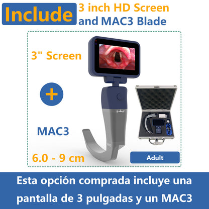 CR-32 Reusable Video Laryngoscope for Anesthesia Intubation, Compatible with 11 Size Reusable Laryngoscope Blades, Can be Sold in Any Combination or Separately